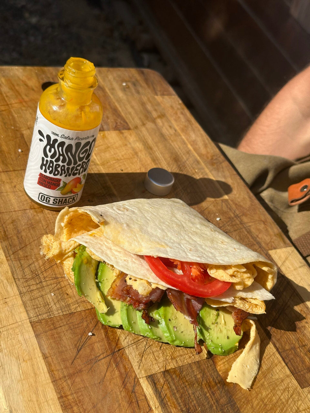Super quick breackfast wrap